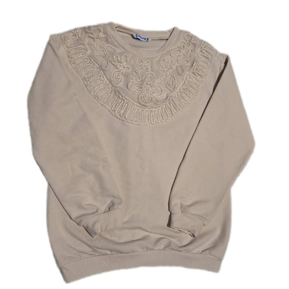 Mayoral Cream Textured Sweater Top - Picture 2 of 5